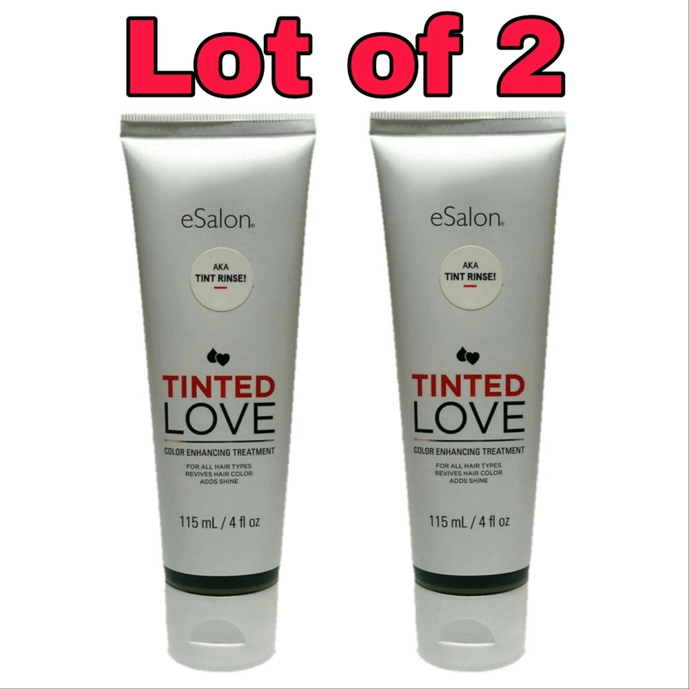2 Tubes eSalon Tinted Love Tint Rinse Medium Brown